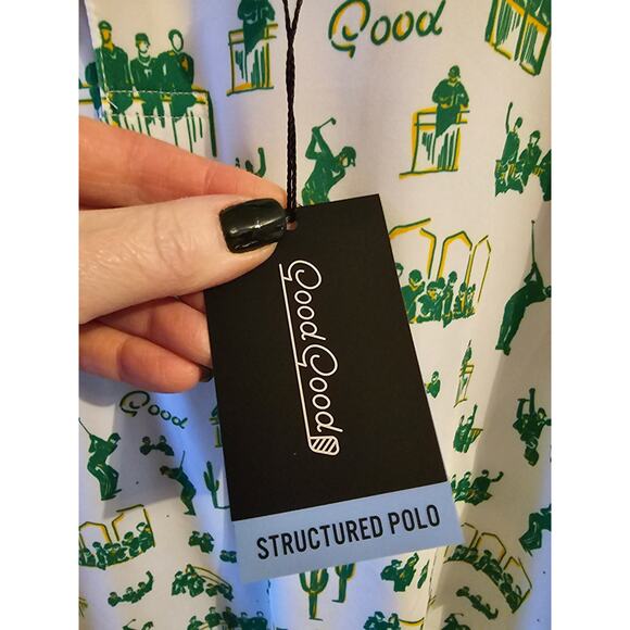 Good Good 16th hole polo green golf shirt sz 2XL $75 new MT84 - Picture 6 of 9